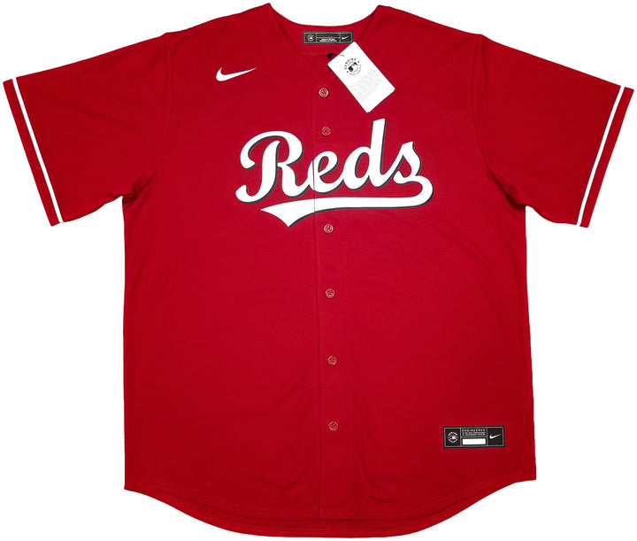Reds Elly De La Cruz Signed Red Nike Jersey Size XL "1st HR 6/8/23" Beckett Wit