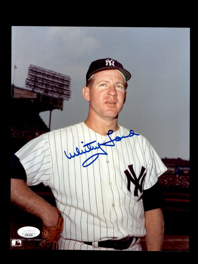 Whitey Ford JSA Certed Signed  8x10 Photo Autograph Yankees