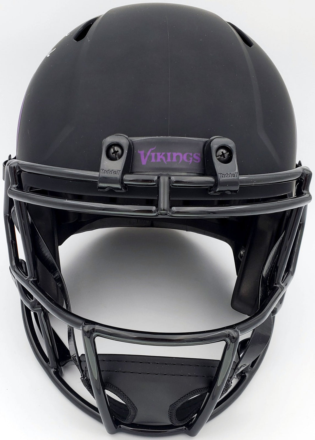 Warren Moon Signed Minnesota Vikings Eclipse Black Full Size Speed Replica