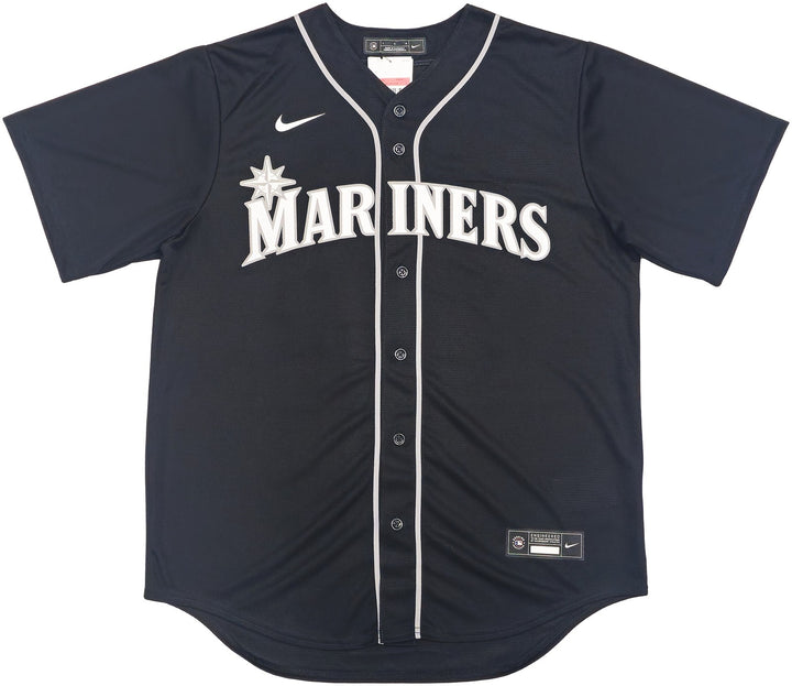 Seattle Mariners Ken Griffey Jr. Signed Black Nike Jersey Size L Beckett Witness