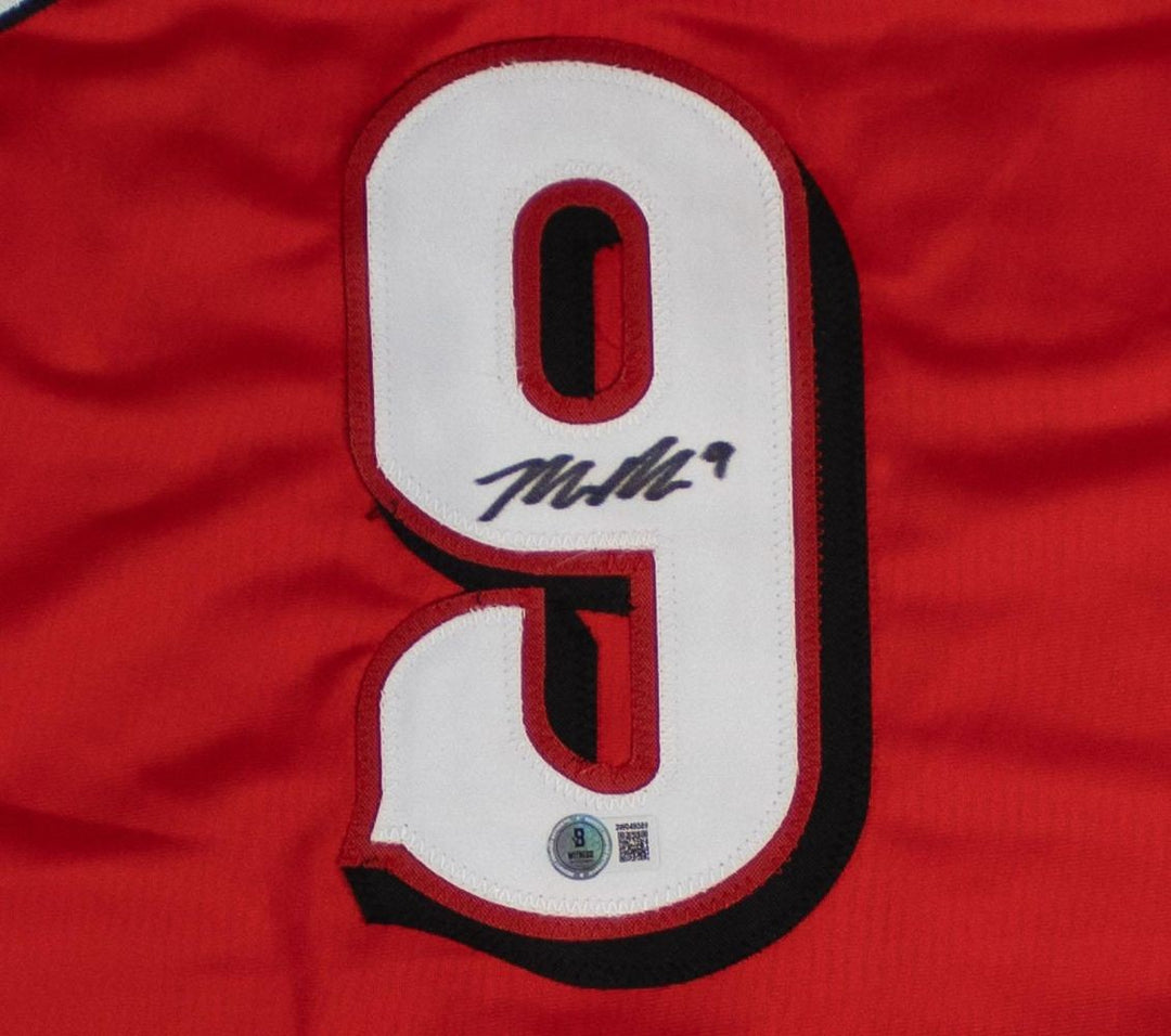 Matt McLain Cincinnati Signed Red Baseball Jersey BAS