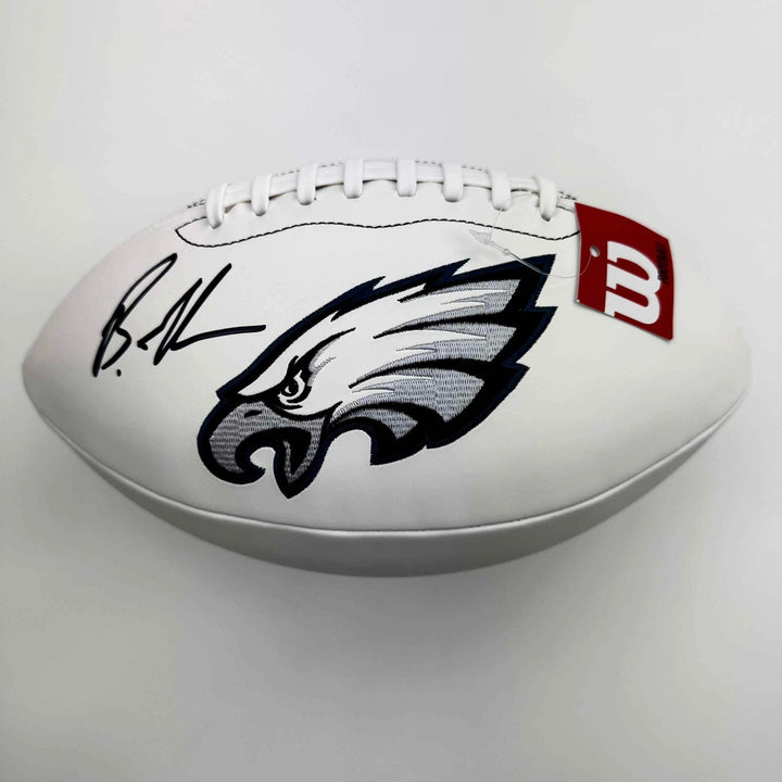 Autographed/Signed Brandon Graham Philadelphia Eagles Logo Football JSA COA
