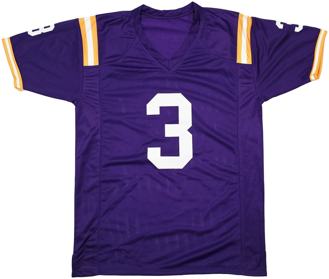 LSU Tigers Odell Beckham Jr. Signed Purple Jersey Beckett Witness