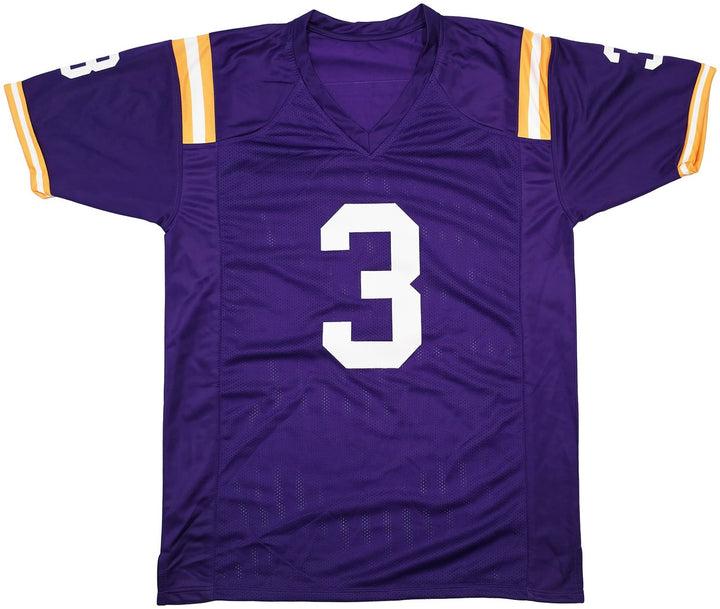 LSU Tigers Odell Beckham Jr. Signed Purple Jersey Beckett Witness