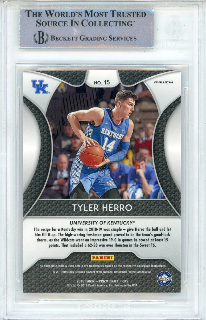 Tyler Herro Autographed 2019-20 Panini Prizm Draft Picks Pink Pulsar Prizm Rooki