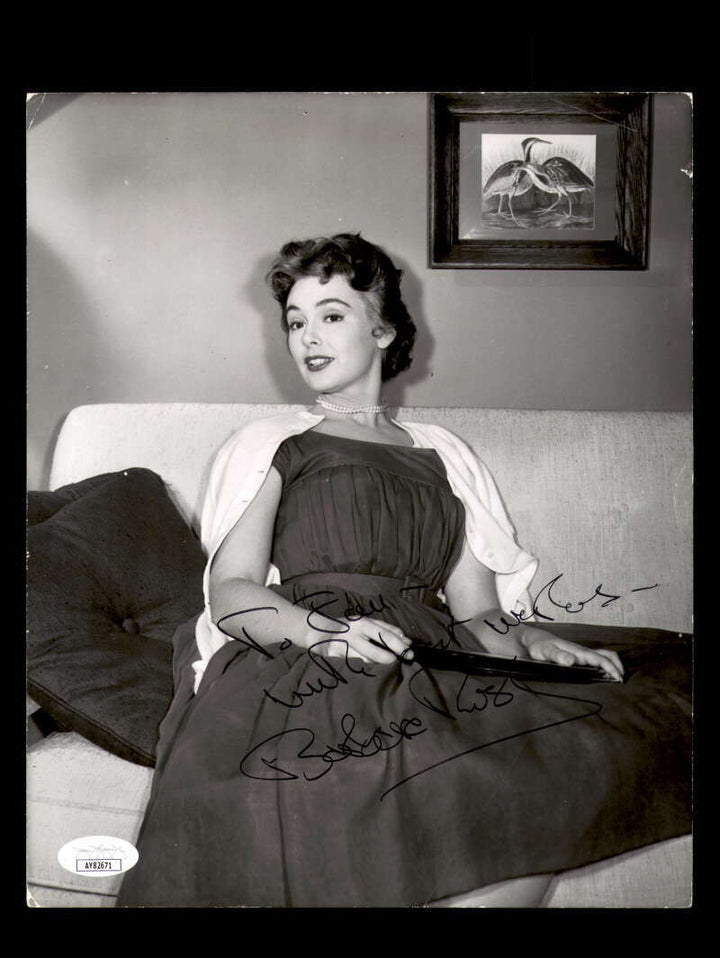 Barbara Rush JSA Coa Signed Vintage 8x10 Photograph Autograph