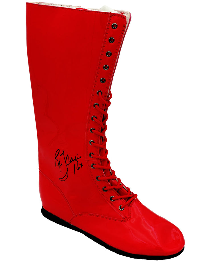 Ric Flair Autographed Signed Red Right Footed Boot WWE "16x" JSA