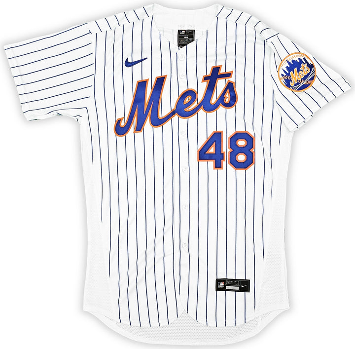 Mets Jacob deGrom Signed White Nike Authentic Jersey Size 44 Fanatics Holo
