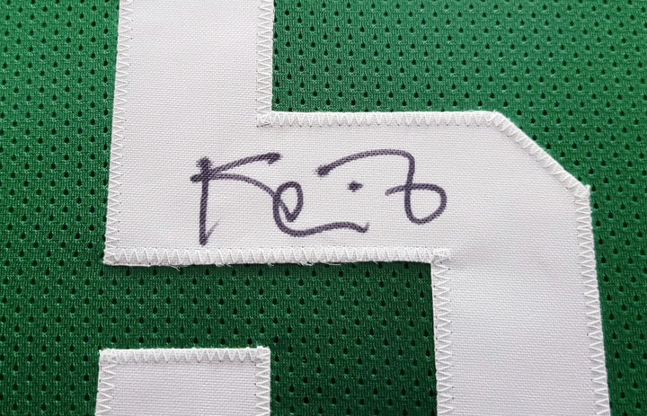 Boston Celtics Kevin Garnett Signed Framed Green Jersey Beckett BAS QR