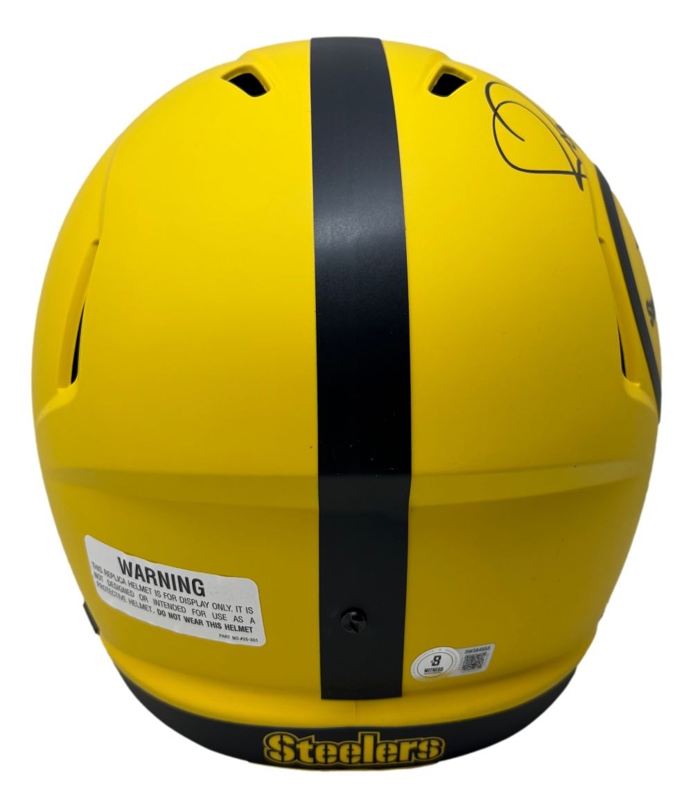 Jerome Bettis Signed Pittsburgh Steelers Full Size Rave Replica Speed Helmet BAS