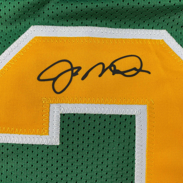 Facsimile Autographed Joe Montana Notre Dame Green Reprint Jersey Size Men's XL