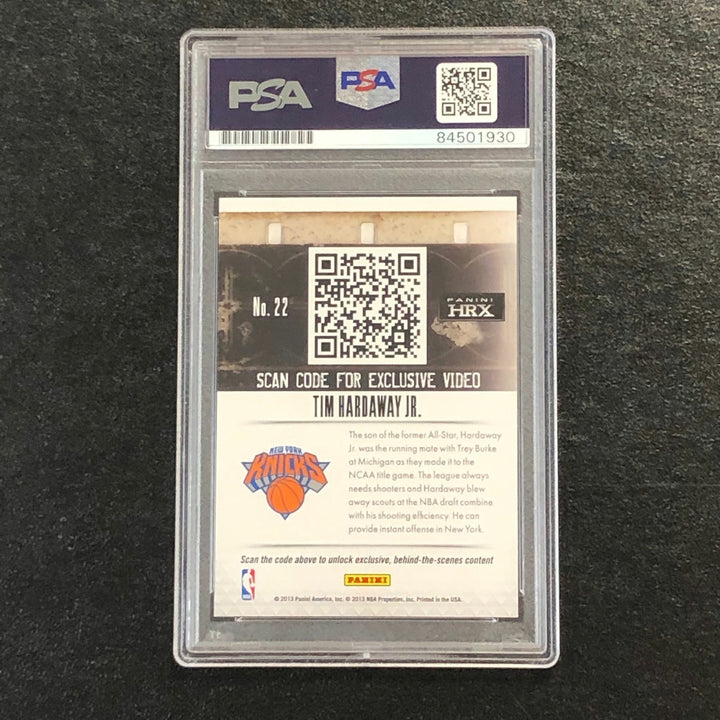 2013 PANINI HRX #22 Tim Hardaway Jr. Signed Card AUTO PSA Slabbed RC Knicks
