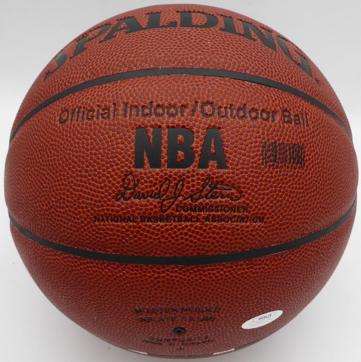 Moses Malone Signed Spalding I /O Basketball Philadelphia 76ers JSA #AT76250