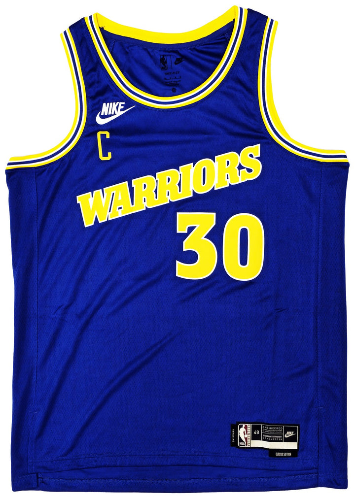 Golden State Warriors Stephen Curry Blue Nike Swingman Signed Jersey JSA