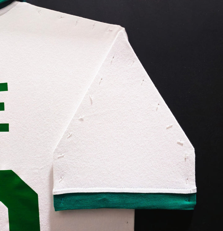New York Cosmos Pele Signed Framed White Jersey Beckett BAS