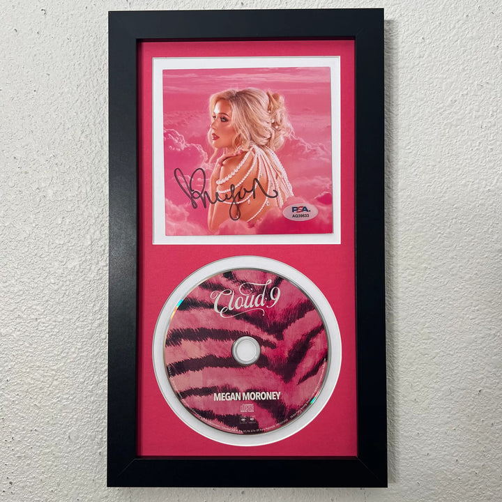 Megan Moroney Signed CD Cover Framed PSA/DNA Autographed Cloud 9