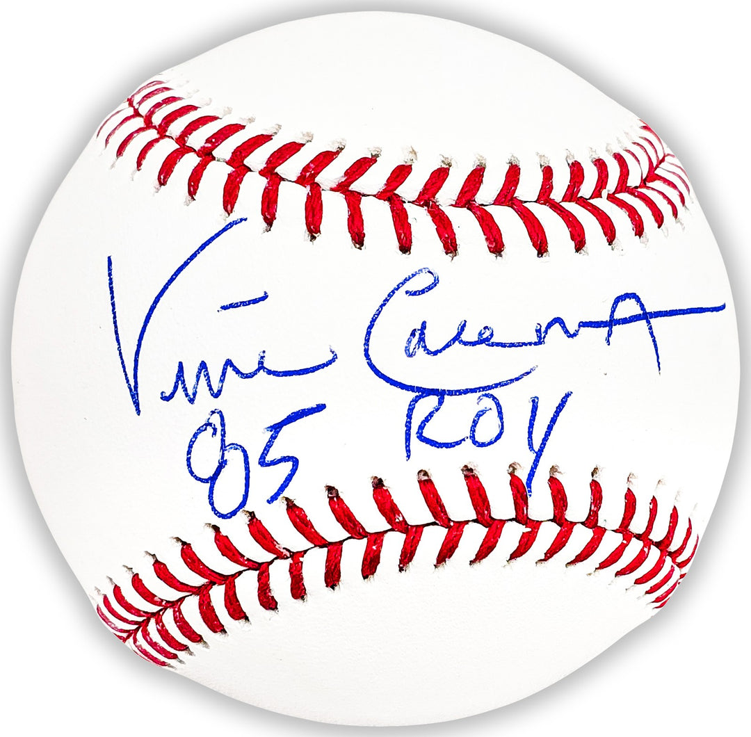 Vince Coleman Auto Signed MLB Baseball St. Louis Cardinals "85 ROY" Beckett