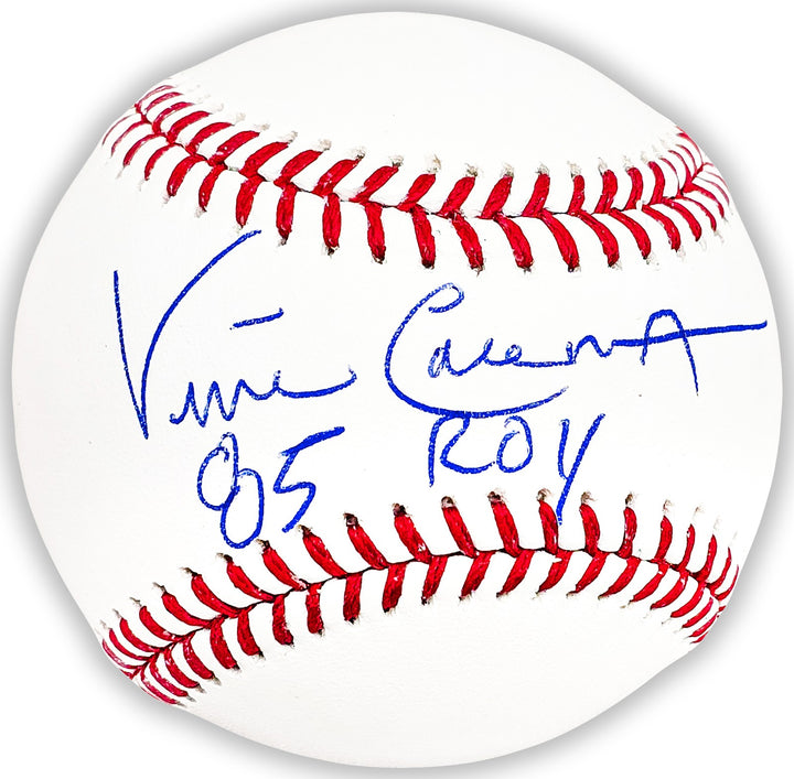 Vince Coleman Auto Signed MLB Baseball St. Louis Cardinals "85 ROY" Beckett