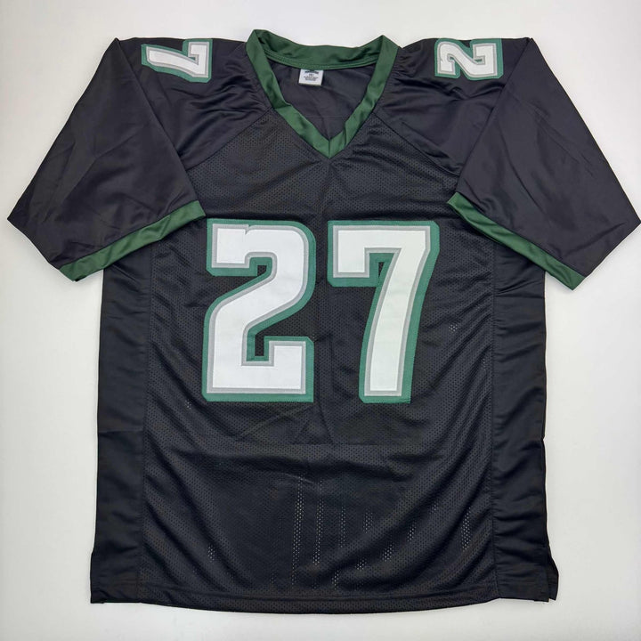 Autographed/Signed Quinyon Mitchell Philadelphia Black Jersey JSA COA