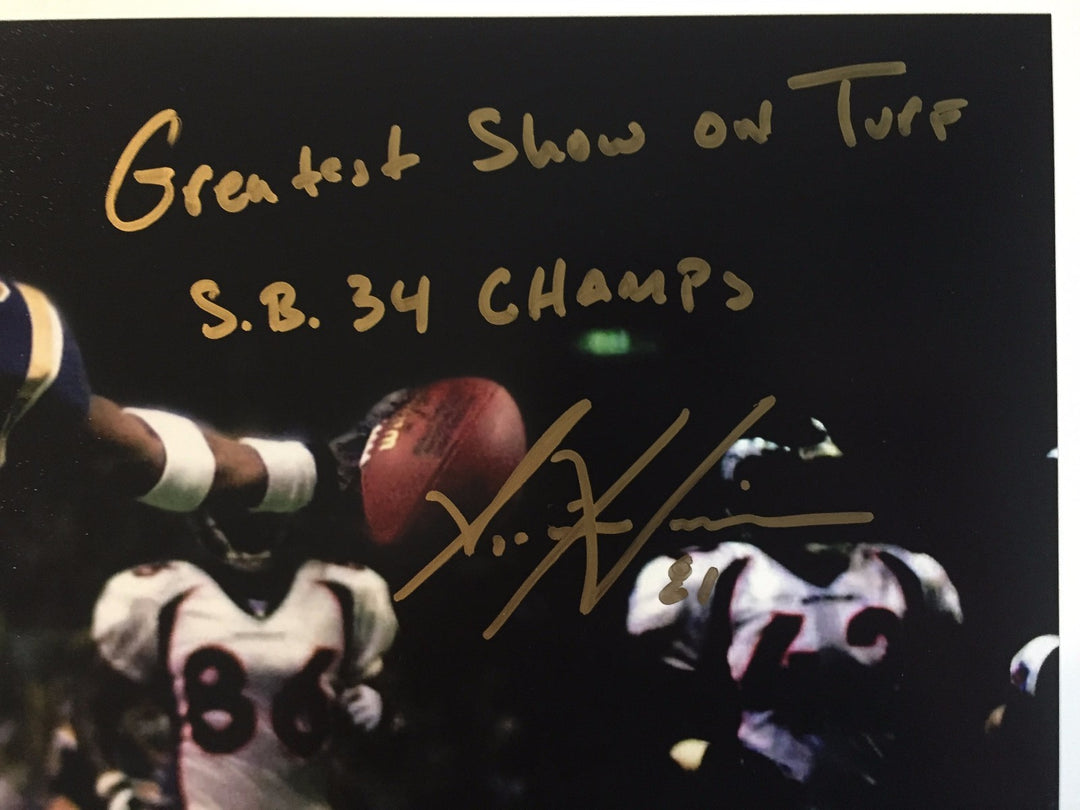 Az-Zahir Hakim Signed 11x14 Photo #D/25 COA Inscriptagraphs Autograph Az Rams