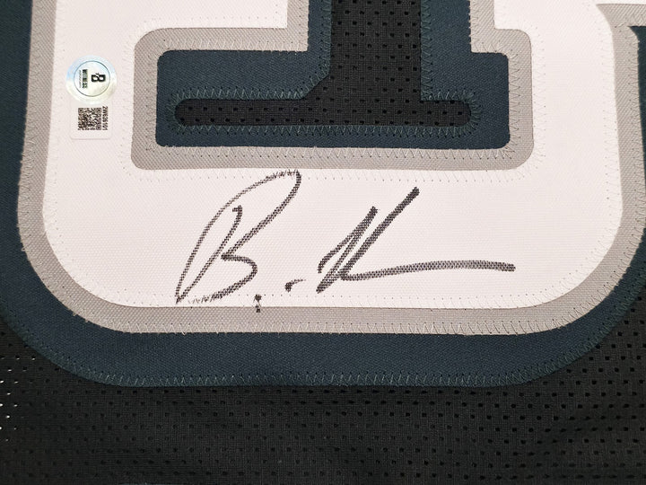 Eagles Brandon Graham Auto Signed Black Super Bowl Stats Jersey Beckett Witness