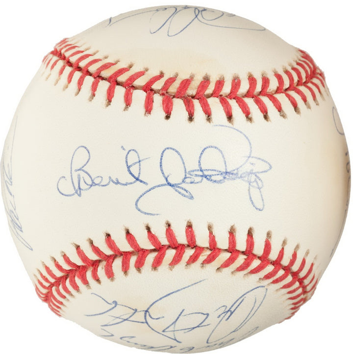 FLORIDA MARLINS TEAM SIGNED 1993 INAUGURAL LINE-UP SANTIAGO CONINE HOUGH FELIX +