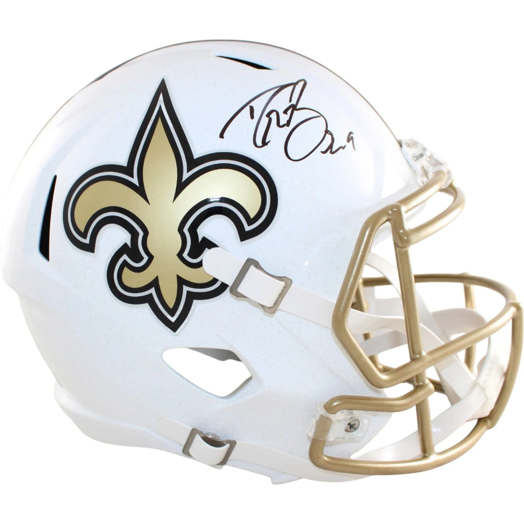 Drew Brees Autographed/Signed New Orleans Saints F/S Helmet Replica Alt 25 58822