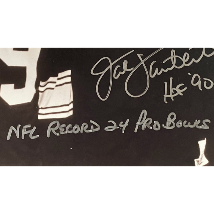 Jack Lambert Andy Russell Jack Ham Signed Steelers 11x14 BAS 46386