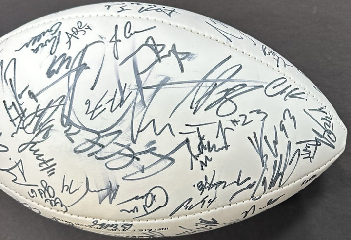 2008 Pro Bowl Team Signed NFL Football Adrian Peterson Tony Romo 40 + Auto Coa
