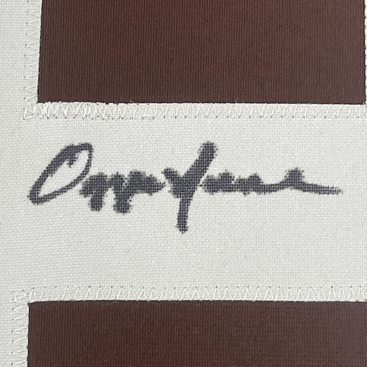 FRAMED Signed OZZIE NEWSOME HOF 35x39 Cleveland Brown Jersey JSA COA