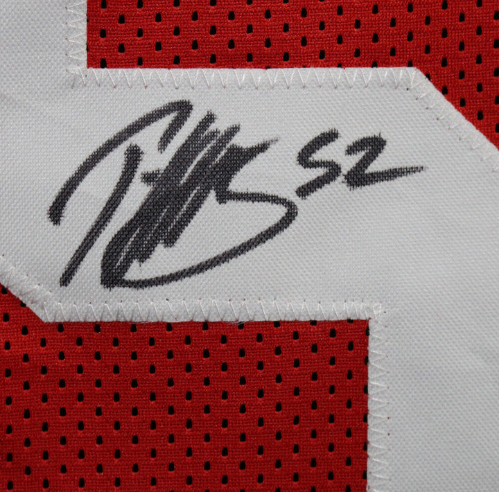Patrick Willis Autographed/Signed Pro Style Red XL Jersey Beckett BAS 34660