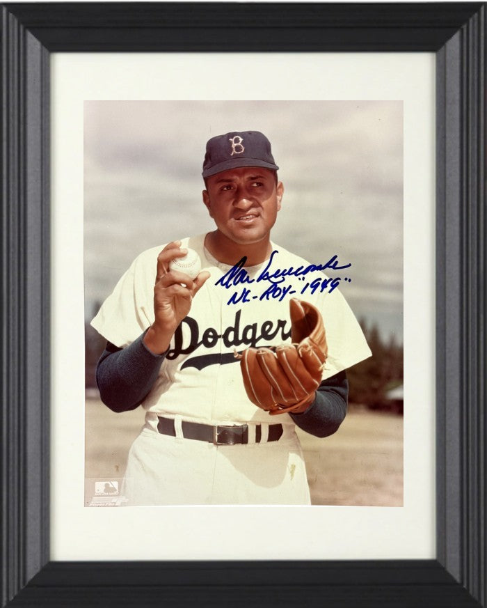 Don Newcombe signed Brooklyn Dodgers MLB Licensed 8x10 Photo w/ NL ROY 1949- COA