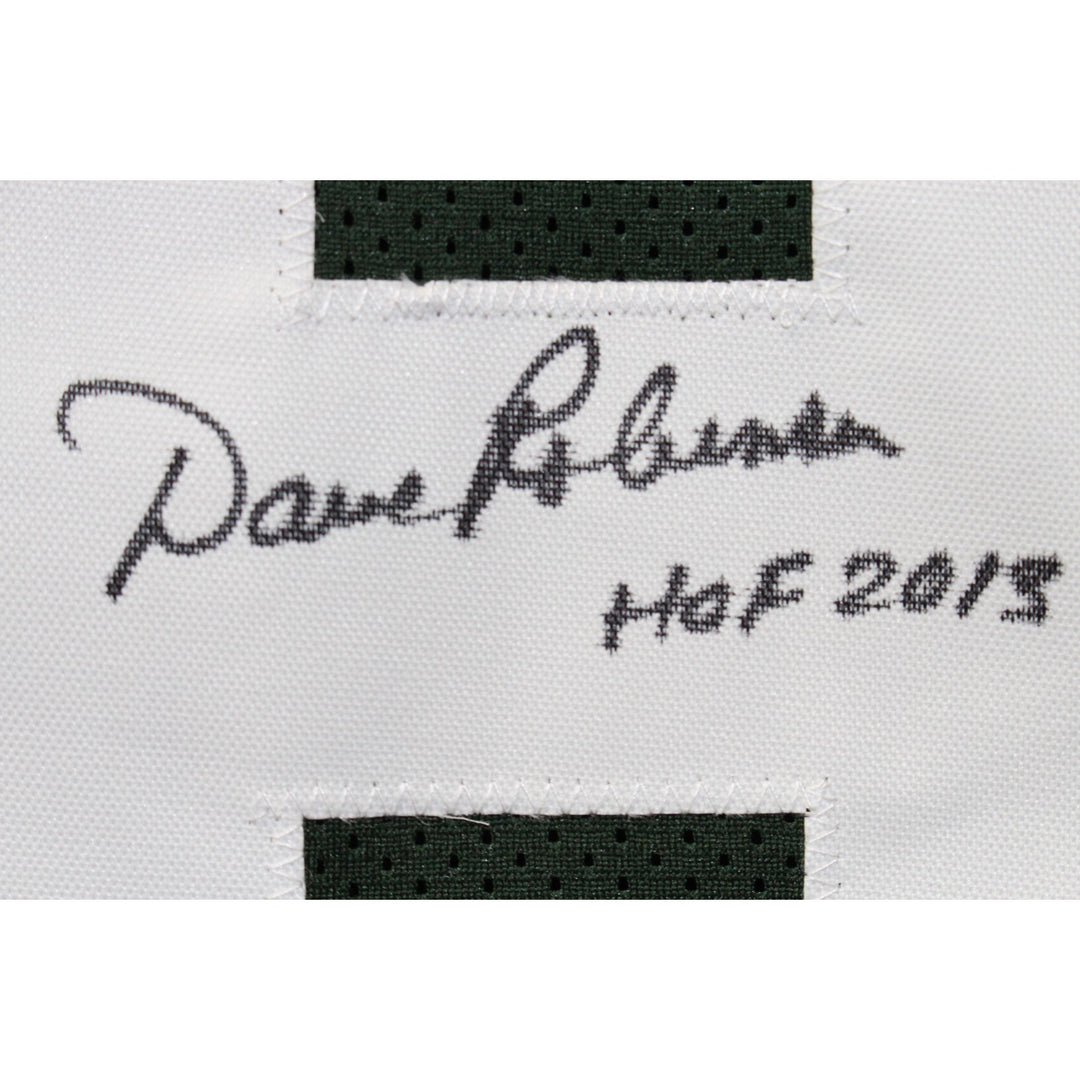 Dave Robinson Autographed Pro Style sz XL Green Jersey HOF Beckett Witness 51033