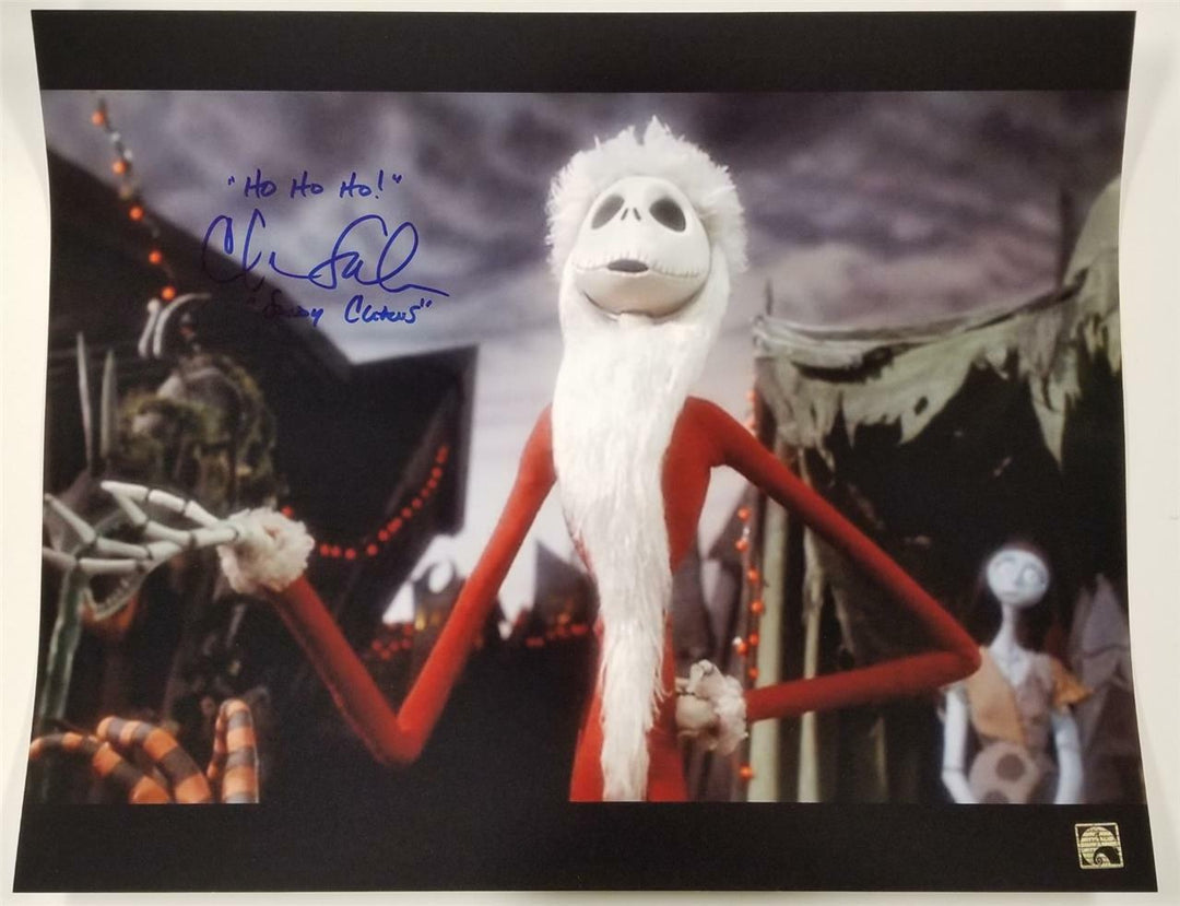 Chris Sarandon "Sandy Claws" signed Jack Skellington 16x20 Photo ~Nightmare holo