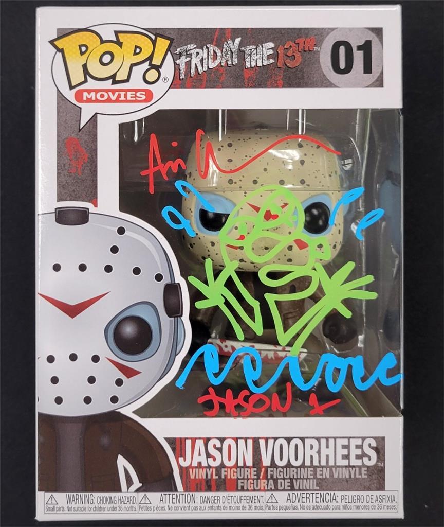 Ari Lehman signed & sketch "Jason 1" Friday 13th Funko Pop autograph Beckett BAS