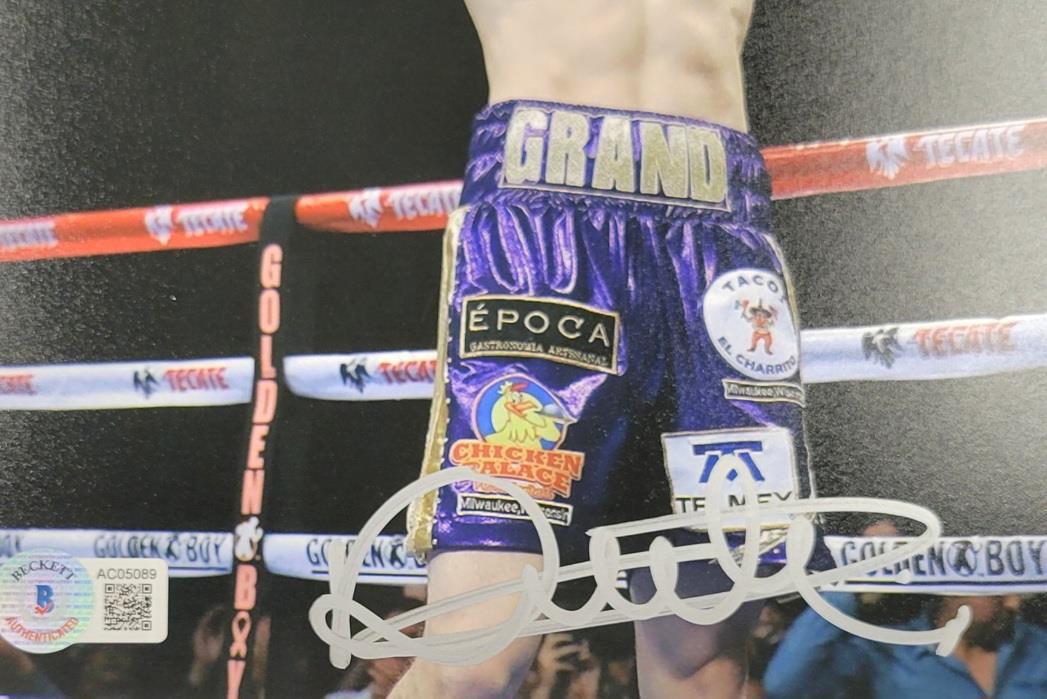 Oscar Duarte signed 8x10 photo boxing autograph (B) ~ Beckett BAS
