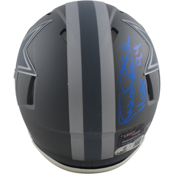 Randy White Autographed Dallas Cowboys Slate Mini Helmet HOF Beckett 54276