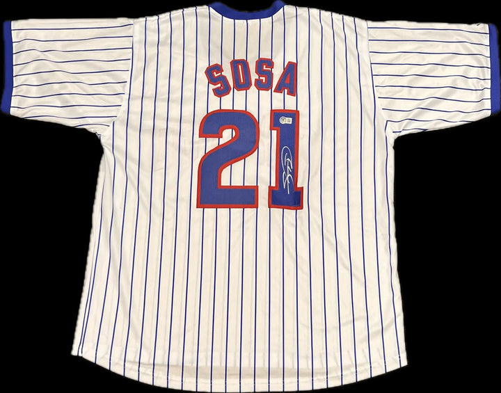 Sammy Sosa Signed Chicago Cubs Jersey BAS