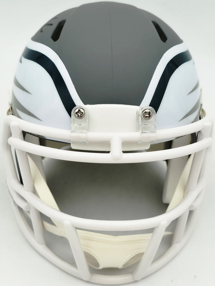 Jason Kelce Signed Philadelphia Eagles AMP Gray Speed Mini Helmet PSA/DNA ITP