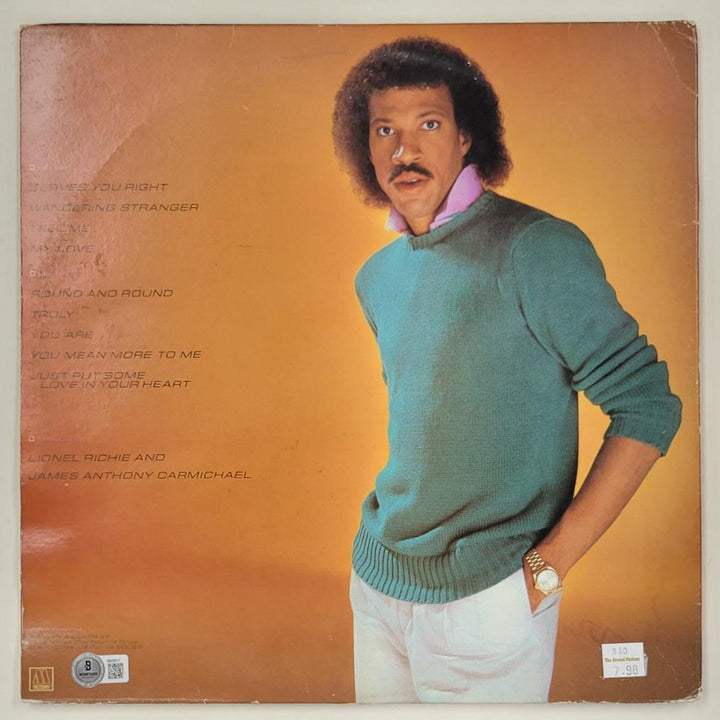 Lionel Richie signed Debut First Solo Vinyl Album Cover autograph Beckett BAS