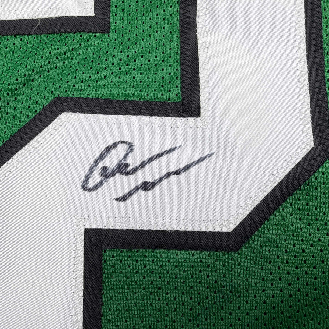 Autographed/Signed Quinyon Mitchell Philadelphia Kelly Green Jersey JSA COA
