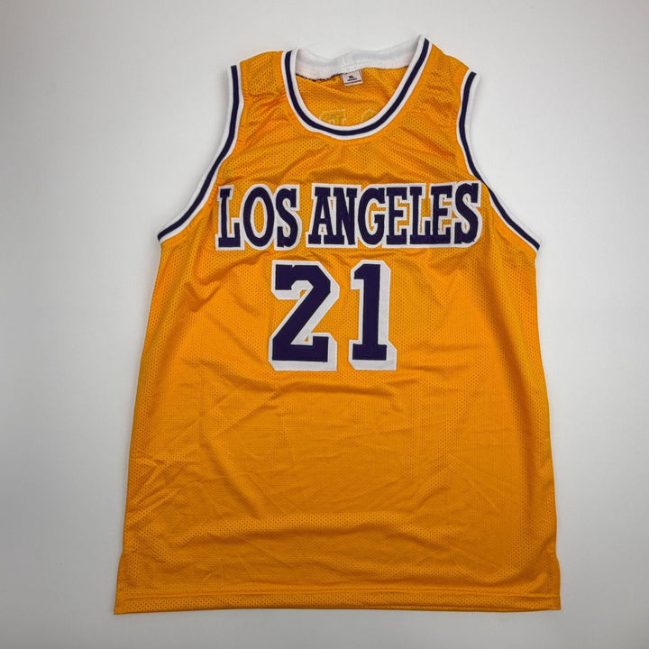 Autographed/Signed Michael Cooper Los Angeles Yellow Jersey Beckett BAS COA