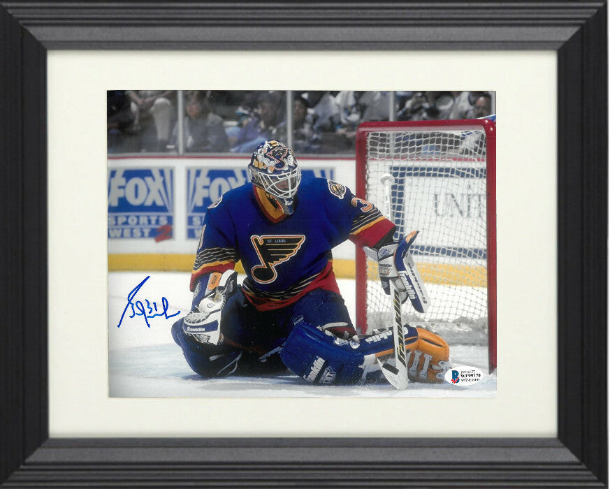 Grant Fuhr signed St. Louis Blues  Hockey 8x10 Photo Framed- Beckett Witnessed