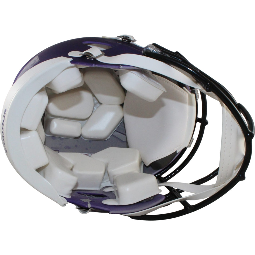 Adrian Perterson Signed Minnesota Vikings Authentic Helmet Beckett WIT 57525