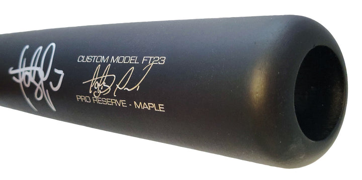 Fernando Tatis Jr Auto Matte Black Victus Player Model Bat Padres Marks Beckett