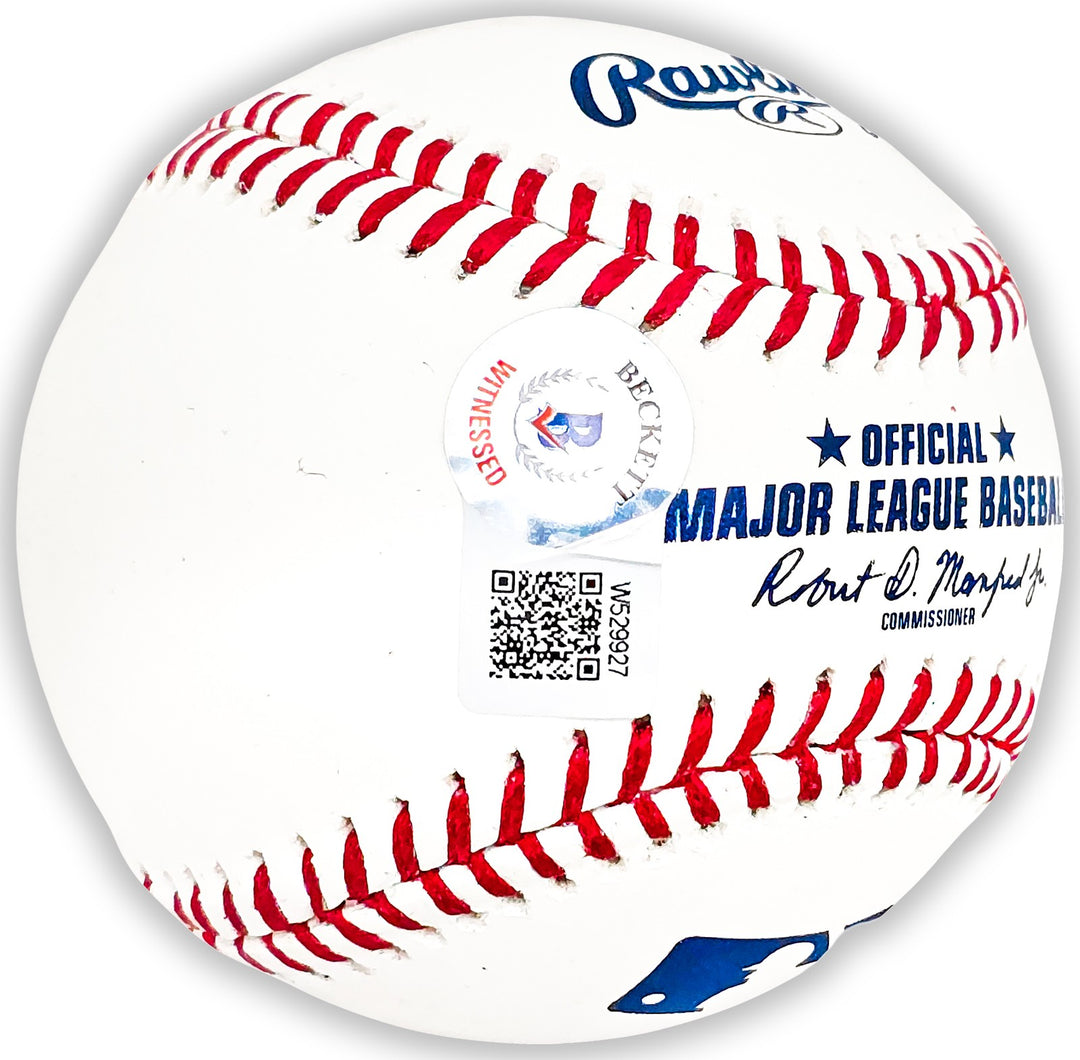 Matt McLain Signed MLB Baseball Cincinnati Reds "MLB Debut 5/15/23" Beckett Wit