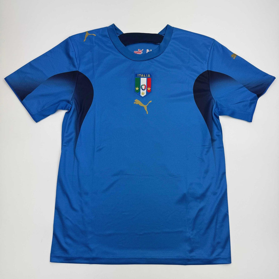 Autographed/Signed Andrea Pirlo Italy Blue Futbol Jersey Beckett BAS COA