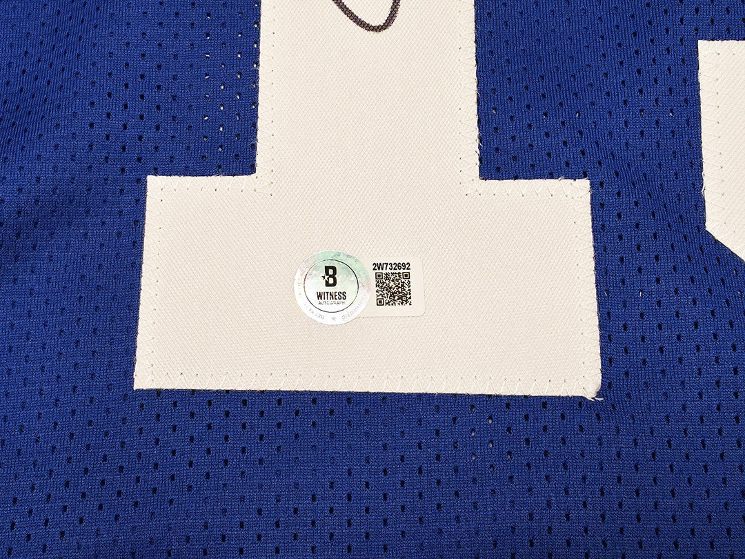 New York Giants Odell Beckham Jr. Signed Blue Jersey Beckett Wit