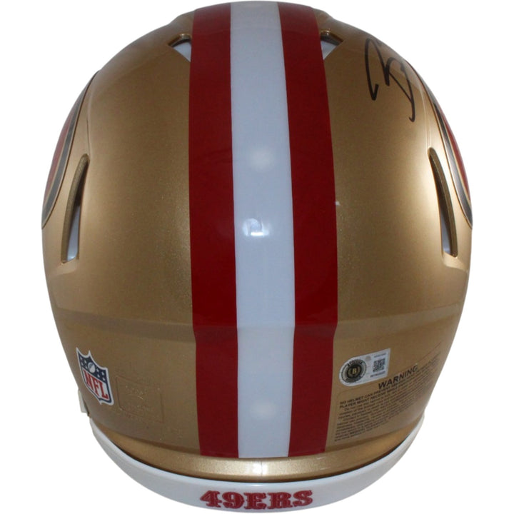 Brock Purdy Autographed San Francisco 49ers Authentic Helmet Beckett WIT 56909