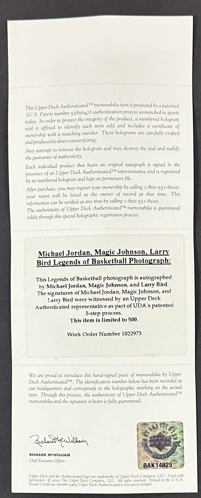Michael Jordan Magic Johnson Bird Signed Framed 52x26 Photo LE Auto UDA COA HOF